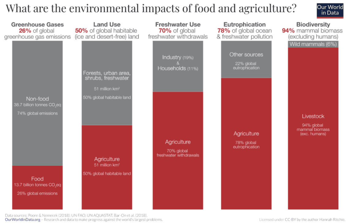 environmental impacts of food and acriculture