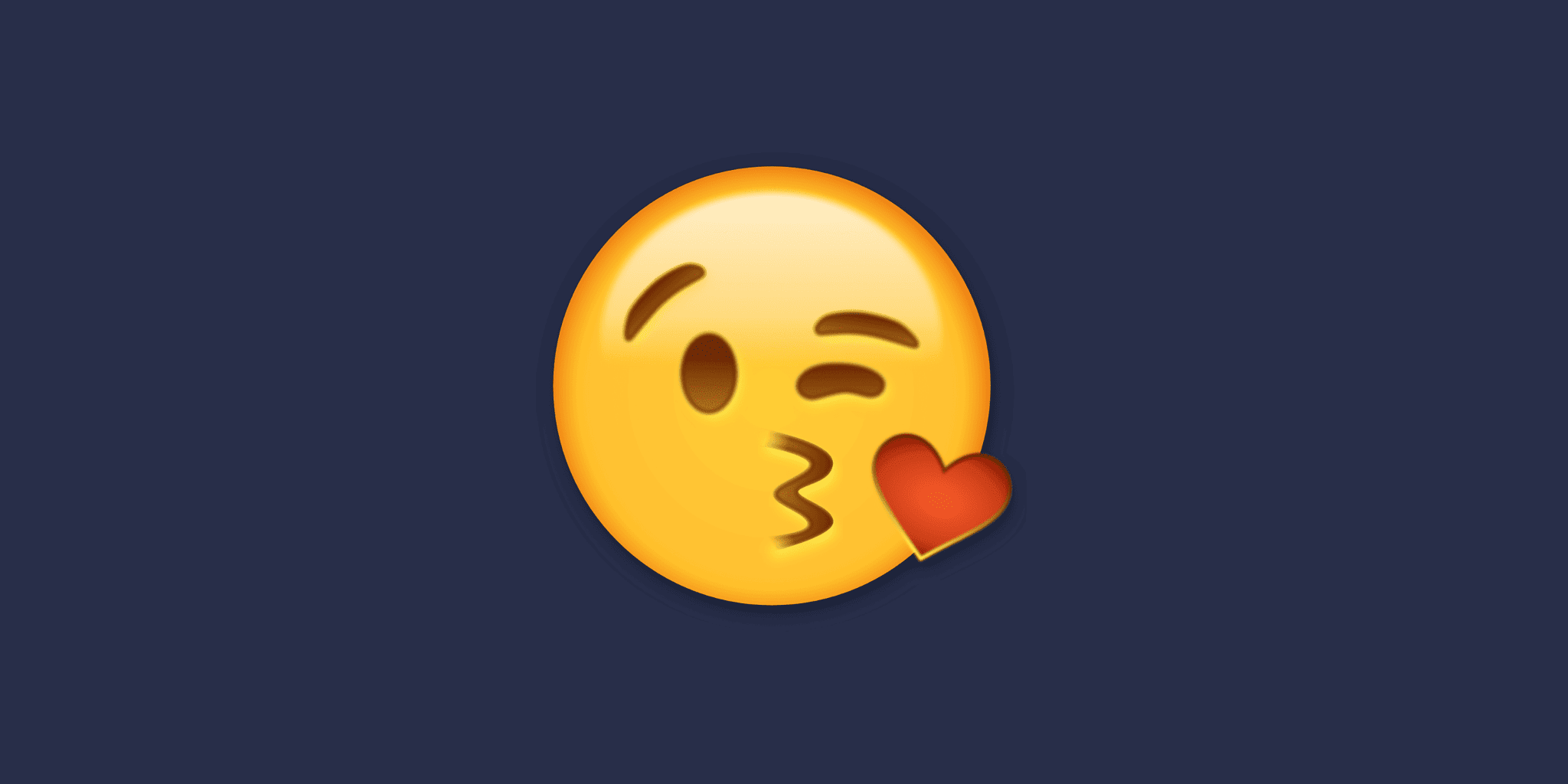 kiss face emoji