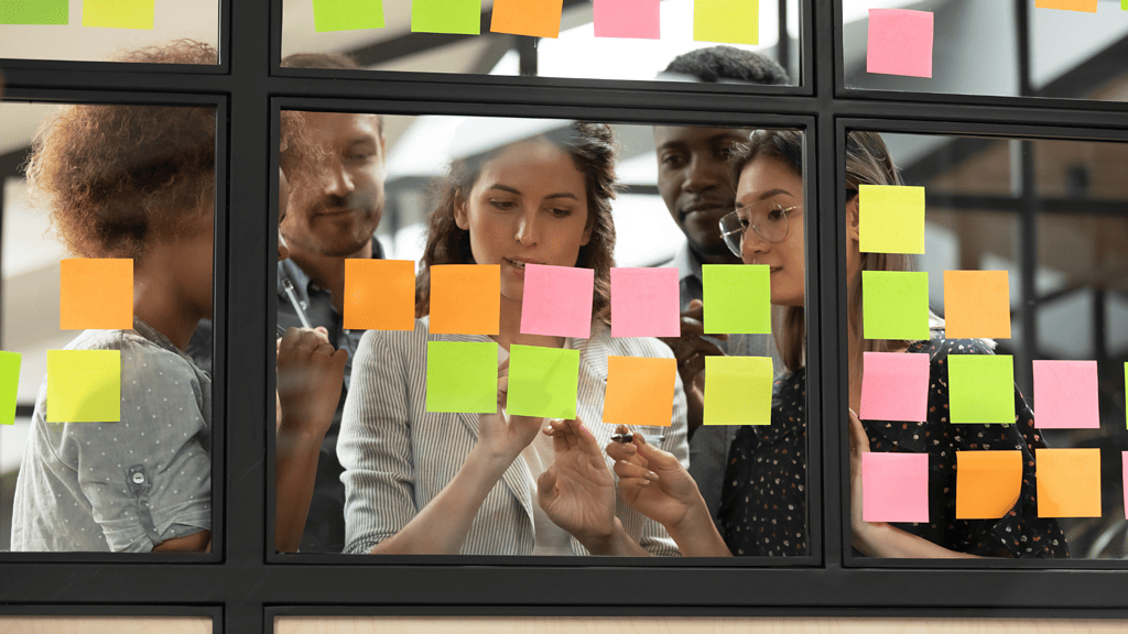 business leaders working