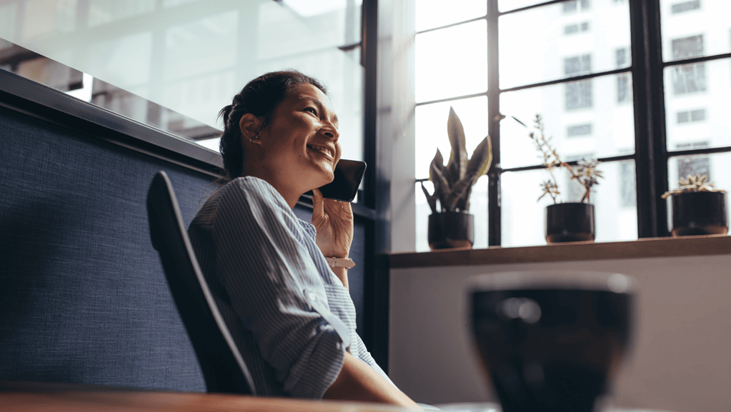 woman on the phone