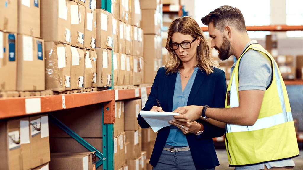 people in a warehouse