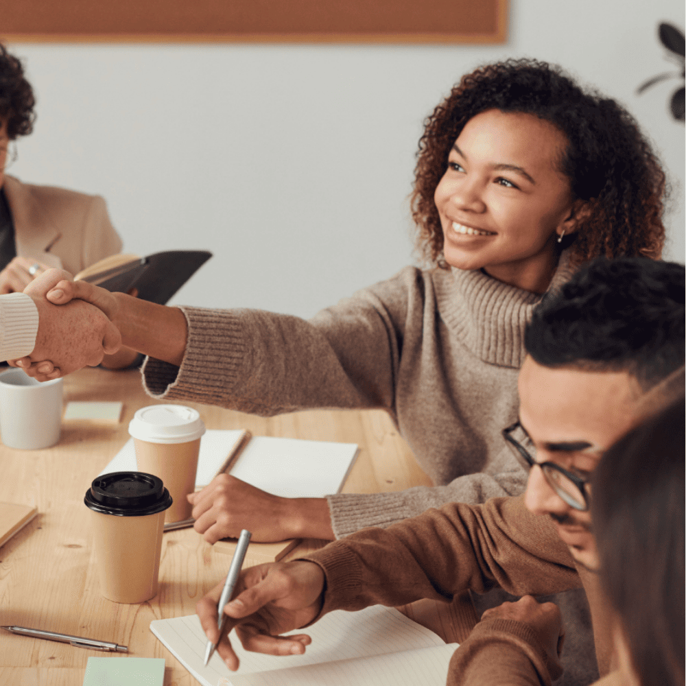 woman in meeting