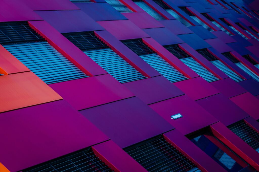 purple building