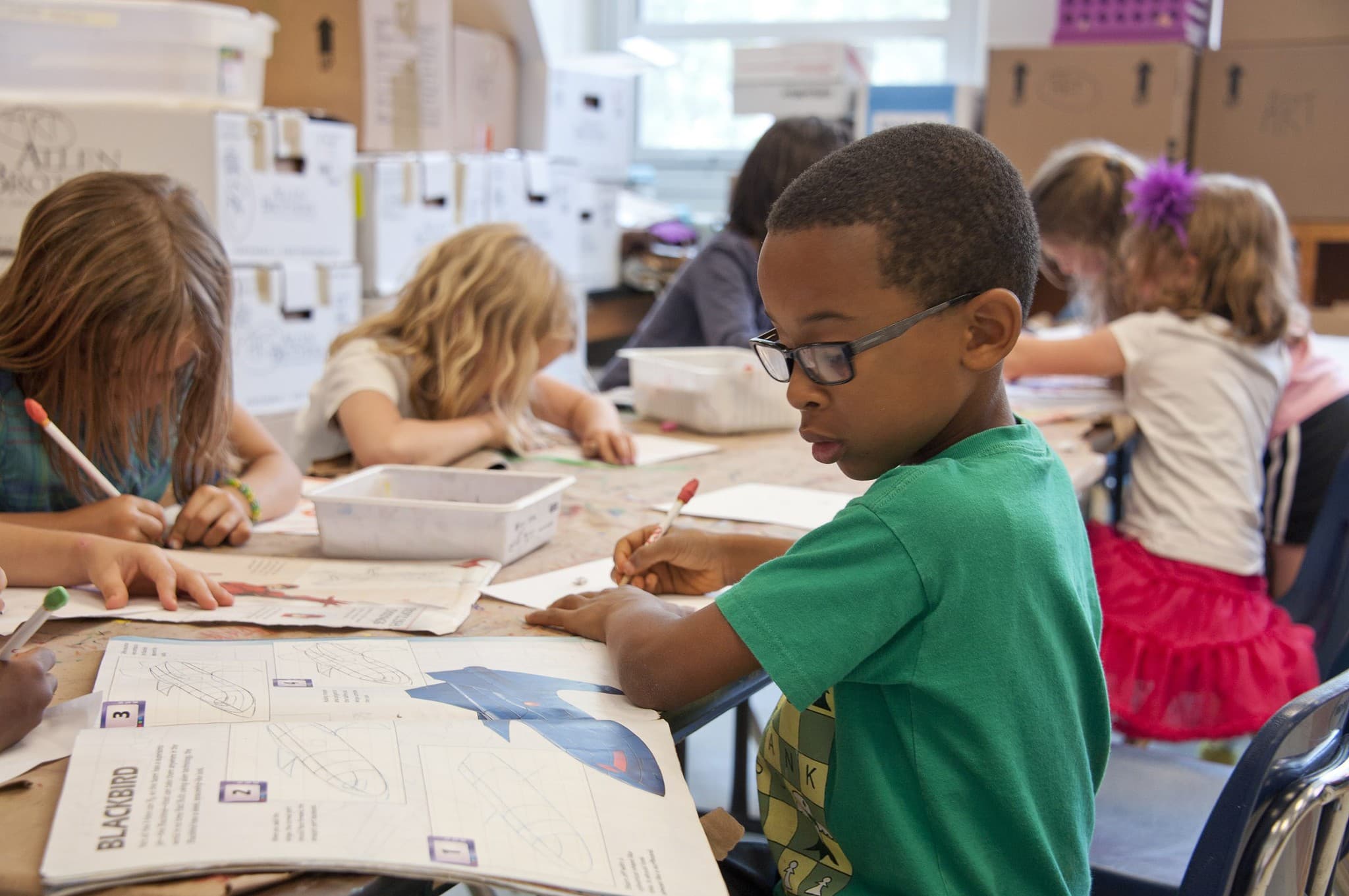 children in a classroom