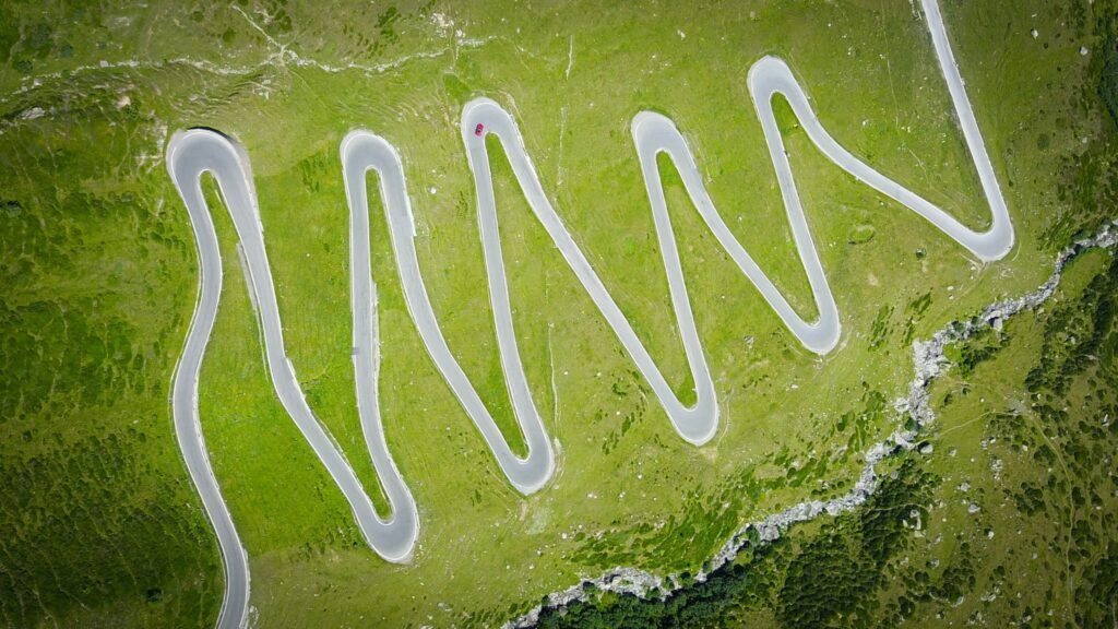 twisting road