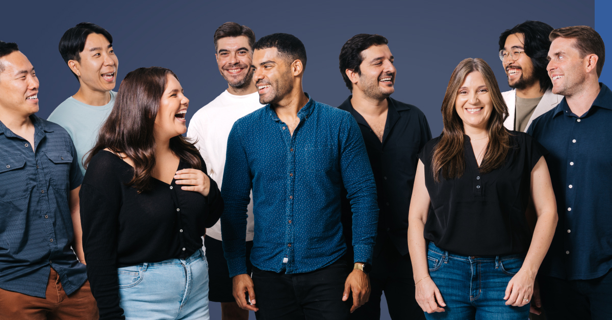 A group photo of the employees at Rain